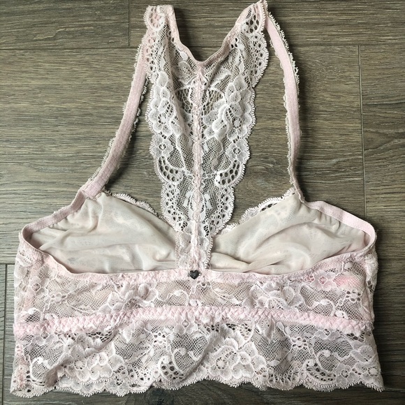 Baby Pink Lace Bralette S - Picture 2 of 3
